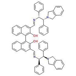 (R)-3,3'-双[[[(1R,2R)-2-(异吲哚-2-基)-1,2-二苯乙基]亚氨基]甲基]-1,1'-二-2-萘酚结构式