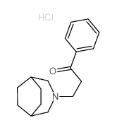 1-Propanone,3-(3-azabicyclo[3.2.2]non-3-yl)-1-phenyl-, hydrochloride (1:1)结构式