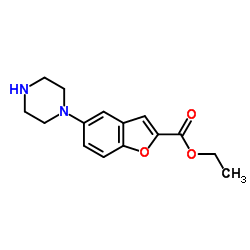 5-(1-哌嗪基)苯并呋喃-2-甲酸乙酯图片