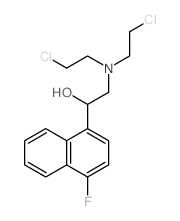 1-Naphthalenemethanol, a-[[bis(2-chloroethyl)amino]methyl]-4-fluoro- Structure