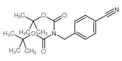 N,N-二-boc-4-氨基甲基苯甲腈结构式
