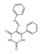 6-phenyl-5-(phenylhydrazinylidene)pyrimidine-2,4-dione Structure