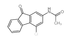 N-(4-chloro-9-oxo-fluoren-2-yl)acetamide Structure