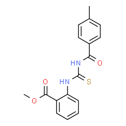 methyl 2-[(4-methylbenzoyl)carbamothioylamino]benzoate Structure
