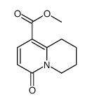 4-OXO-6,7,8,9-TETRAHYDRO-4H-QUINOLIZINE-1-CARBOXYLIC ACID METHYL ESTER结构式