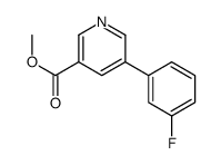 methyl 5-(3-fluorophenyl)pyridine-3-carboxylate结构式