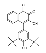 4-(3,5-Di-tert-butyl-4-hydroxyphenyl)-3-hydroxy-1,2-naphthochinon Structure