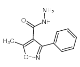 5-METHYL-3-PHENYL-4-ISOXAZOLECARBOHYDRAZIDE Structure