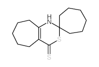 {Spiro[cycloheptane-1,2(4H)-cyclohepta[d][1,3]thiazine]4-thione,} 1,5,6,7,8,9-hexahydro-结构式