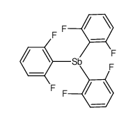 tris(2,6-difluorophenyl)antimony Structure