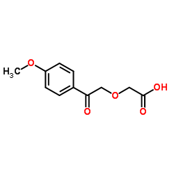 [2-(4-Methoxyphenyl)-2-oxoethoxy]acetic acid结构式