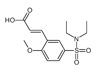 3-[5-(diethylsulfamoyl)-2-methoxyphenyl]prop-2-enoic acid Structure