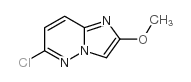 6-氯-2-甲氧基咪唑并[1,2-b]吡嗪结构式
