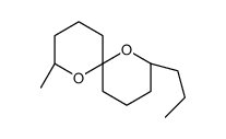 (2S,6R,8S)-8-methyl-2-propyl-1,7-dioxaspiro[5.5]undecane Structure