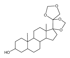 17,20,20,21-bis-methanediyldioxy-pregnan-3-ol Structure