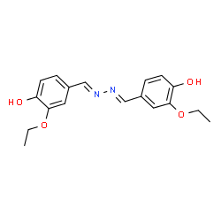 3-ethoxy-4-hydroxybenzaldehyde (3-ethoxy-4-hydroxybenzylidene)hydrazone Structure