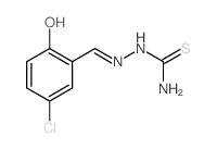Benzaldehyde, 5-chloro-2-hydroxy-, 3-thiosemicarbazone Structure