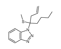 1-(4-(methylthio)oct-1-en-4-yl)-1H-benzo[d][1,2,3]triazole Structure