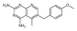 6-(4-methoxy-benzyl)-5-methyl-pyrido[2,3-d]pyrimidine-2,4-diamine结构式