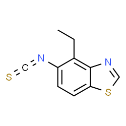 Benzothiazole, 4-ethyl-5-isothiocyanato- (9CI) Structure
