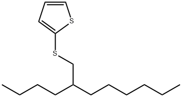 2-((2-butyloctyl)thio)thiophene structure