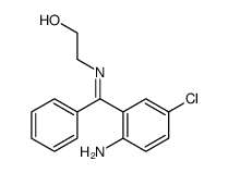 2-[[(2-amino-5-chlorophenyl)-phenylmethylidene]amino]ethanol结构式