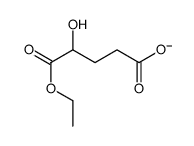 5-ethoxy-4-hydroxy-5-oxopentanoate结构式