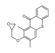 1,3-dimethyl-2-(oxiran-2-ylmethoxy)thioxanthen-9-one结构式