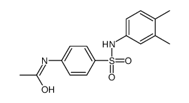 N-[4-[(3,4-dimethylphenyl)sulfamoyl]phenyl]acetamide结构式