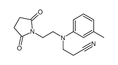 n-(2-(n-(2-cyanoethyl)-3-methylanilino)ethyl)succinimide结构式