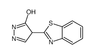 3H-Pyrazol-3-one,4-(2-benzothiazolyl)-2,4-dihydro-(9CI) Structure