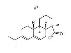 abietic acid , potassium-salt结构式