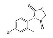 3-(4-bromo-2-methylphenyl)-2-sulfanylidene-1,3-thiazolidin-4-one结构式