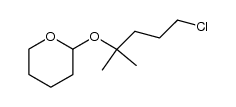 2-Methyl-2-(2'-tetrahydropyranyloxy)-5-chloropentane结构式