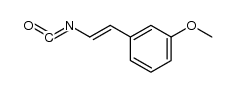 1-(2-isocyanatovinyl)-3-methoxybenzene结构式