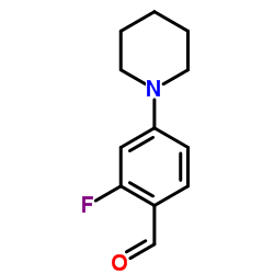 2-FLUORO-4-PIPERIDIN-1-YL-BENZALDEHYDE Structure