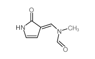 Formamide,N-[(1,2-dihydro-2-oxo-3H-pyrrol-3-ylidene)methyl]-N-methyl-结构式