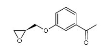 (S)-1-(3-(oxiran-2-ylmethoxy)phenyl)ethanone结构式