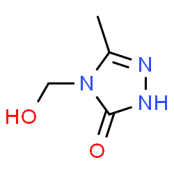 3H-1,2,4-Triazol-3-one, 2,4-dihydro-4-(hydroxymethyl)-5-methyl- (9CI) Structure