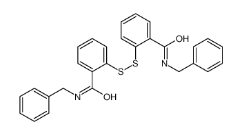 N-benzyl-2-[[2-(benzylcarbamoyl)phenyl]disulfanyl]benzamide Structure