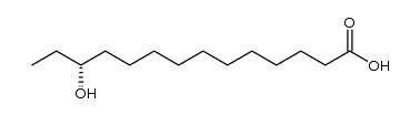 (R)-12-Hydroxymyristic acid结构式