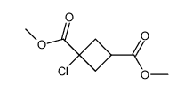 1-Chloro-1,3-cyclobutanedicarboxylic acid dimethyl ester结构式