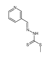methyl 2-(pyridin-3-ylmethylene)hydrazine-1-carbodithioate结构式