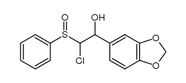 1-(benzo[d][1,3]dioxol-5-yl)-2-chloro-2-(phenylsulfinyl)ethanol结构式