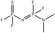 N-(Difluorothiophophinyl)-P-(dimethylamino)-P,P-difluorophosphine imide structure