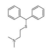2-benzhydrylsulfanyl-N,N-dimethylethanamine Structure