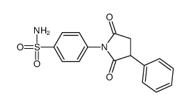 4-(2,5-dioxo-3-phenylpyrrolidin-1-yl)benzenesulfonamide结构式