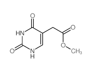 5-Pyrimidineaceticacid, 1,2,3,4-tetrahydro-2,4-dioxo-, methyl ester结构式