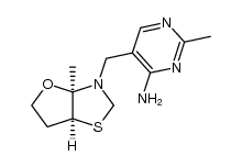 (+/-)-2-methyl-5-(3a-methyl-(3ar,6ac)-tetrahydro-furo[2,3-d]thiazol-3-ylmethyl)-pyrimidin-4-ylamine Structure