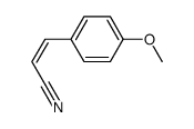 (Z)-3-(4-methoxy-phenyl)-acrylonitrile结构式